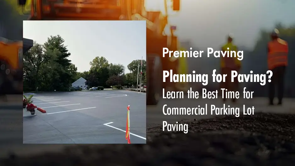 Enhance your property with professional commercial parking lot paving by Premier Paving.