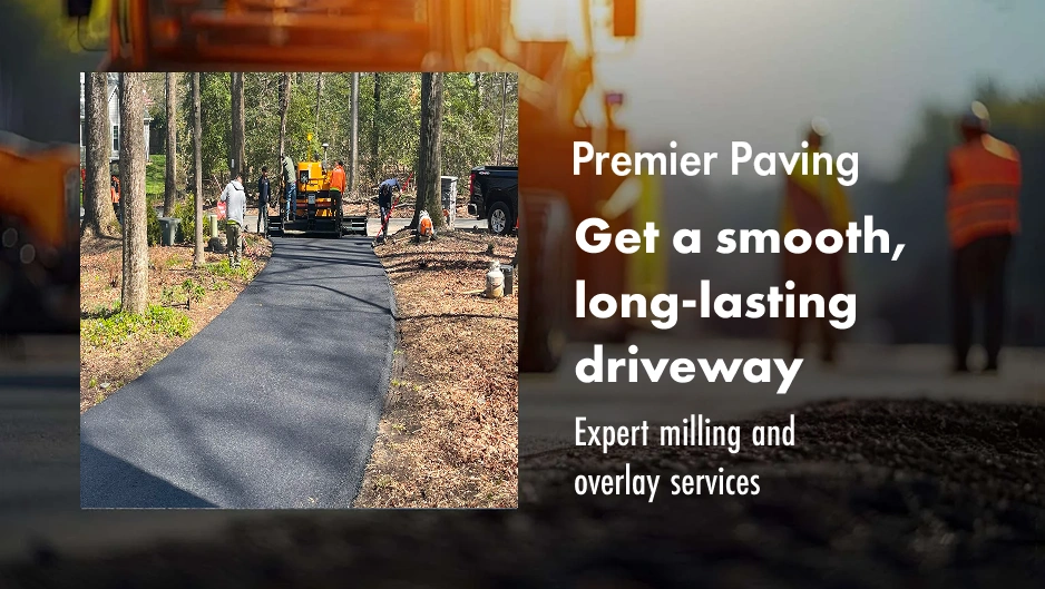 Trust Premier Paving for expert asphalt milling driveway installation and resurfacing in Maryland.